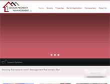 Tablet Screenshot of deckermanagement.com